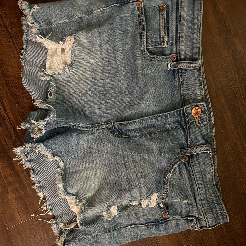 American Eagle Outfitters High Waist Blue Shorts